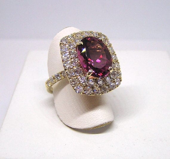 Tourmaline & Diamond Ring - Image 2