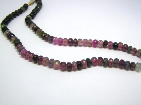 Multi Color Tourmaline Necklace