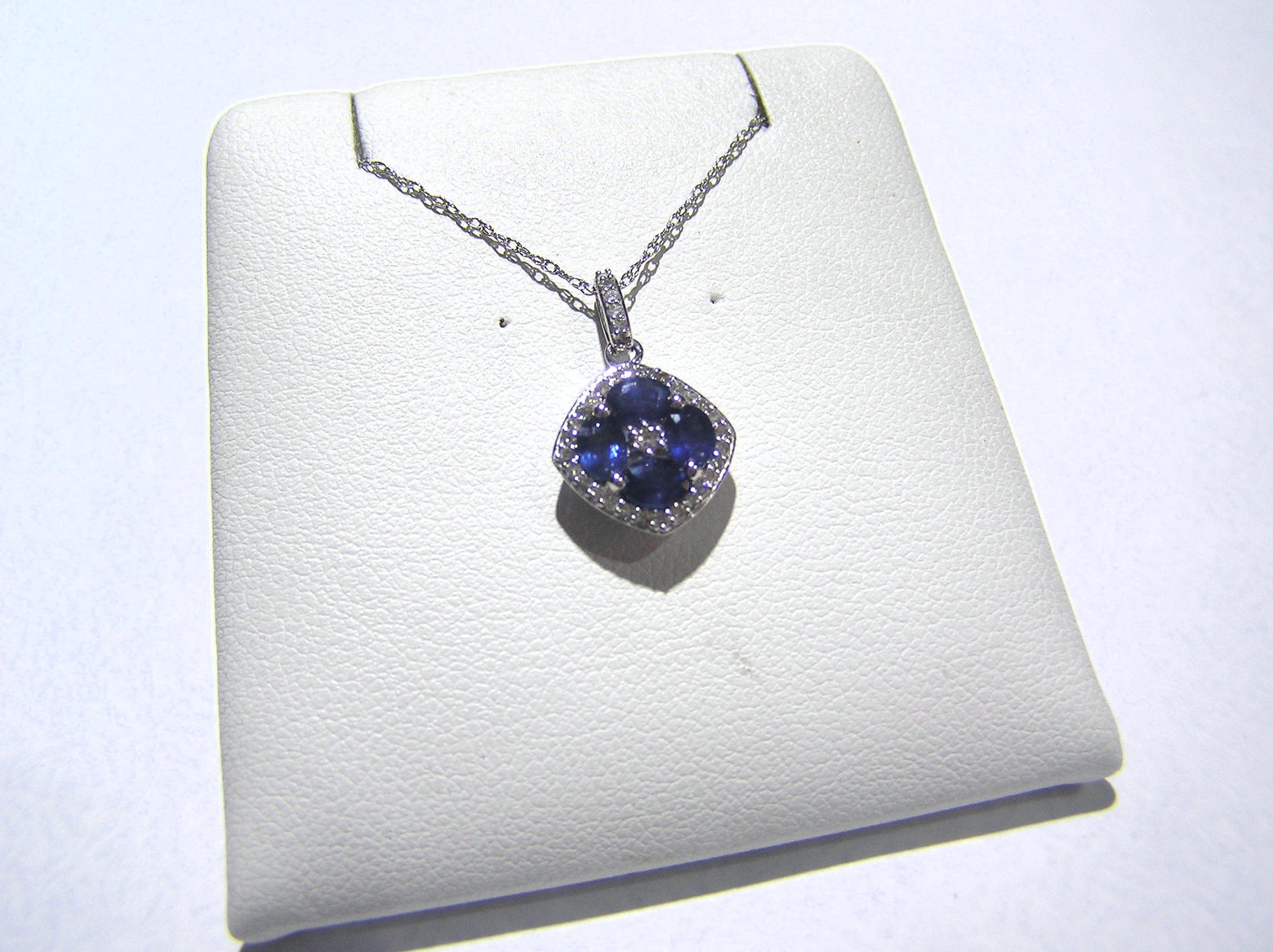 Elegant Sapphire and Diamond Pendant