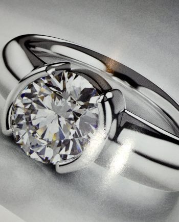 14k Half Bezel Mounting