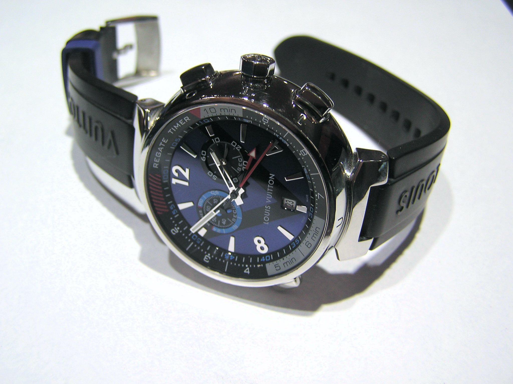 Louis Vuitton Regate Tambour Blue Watch - Image 5
