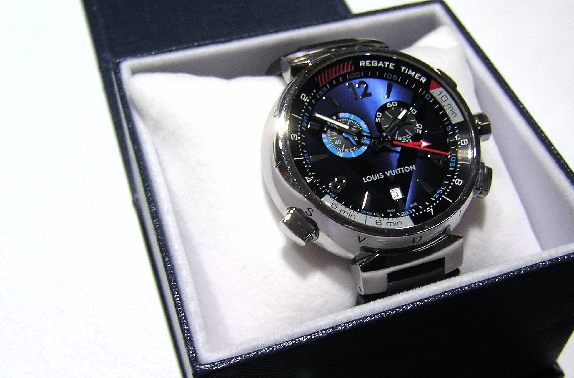 Louis Vuitton Regate Tambour Blue Watch - Image 2